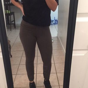 Forever 21 high waist active leggings dark green